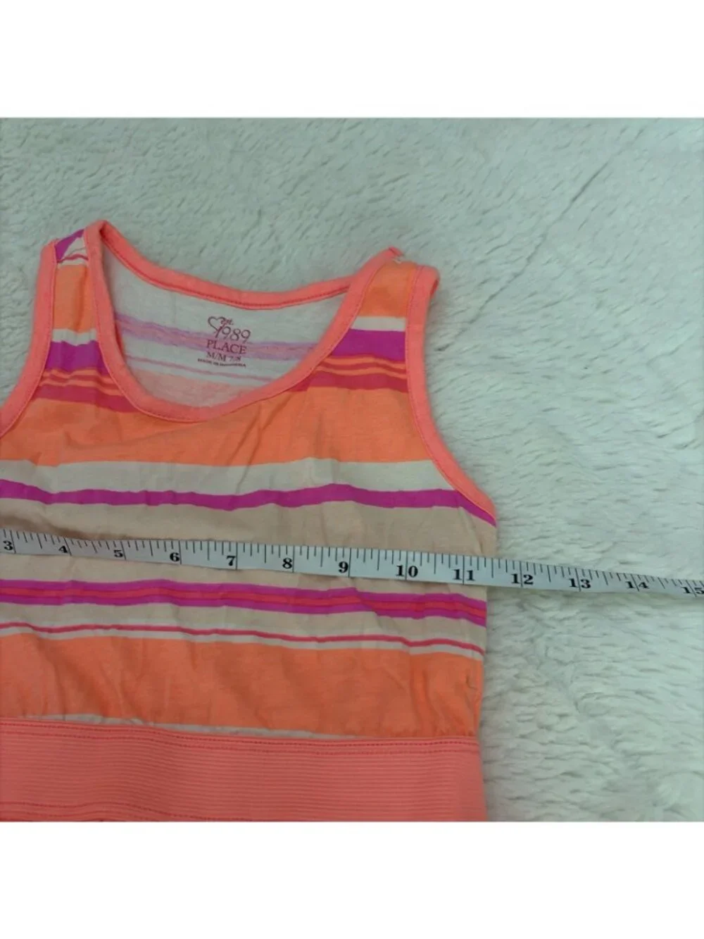 The Children’s Place Girls Neon Pop Sundress M 7/8 - Picture 7 of 10